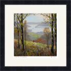 Lake District art framed print A Walk Down to Windermere by Jeff Sudders with black frame.