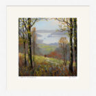 Lake District art framed print A Walk Down to Windermere by Jeff Sudders with white frame.