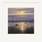 Lake District Art framed print July Evening Windermere by Jeff Sudders in a white frame.