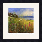 Lake District Art framed print Wild and Free by Derwentwater by Jeff Sudders in a black frame.