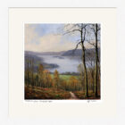 Lake District Art framed print Windermere from Skelghyll Wood by Jeff Sudders in a white frame.