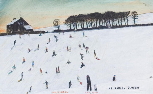 peter brook happiness is school closed art print