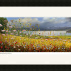 Lake District art framed print On a Summer Afternoon Overlooking Windermere by Jeff Sudders in a black frame.