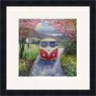 Lake District Art framed print On the Road Again by Jeff Sudders in a black frame.