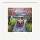 Lake District Art framed print On the Road Again by Jeff Sudders in a white frame.