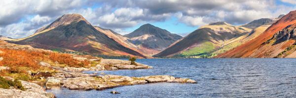 A beautiful photographic print by Jon Allison. Wastwater with the surrounding fells of Yewbarrow, Gt. Gable and Scafell