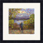 Lake District art framed print Love on the Terrace, Langdale Chase by Jeff Sudders in a black frame.