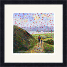 Lake District Art framed print Love on the Way to Derwentwater by Jeff Sudders in a black frame.