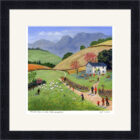 Lake District Art framed print Tea for Two in the Lake District by Jeff Sudders in a black frame.
