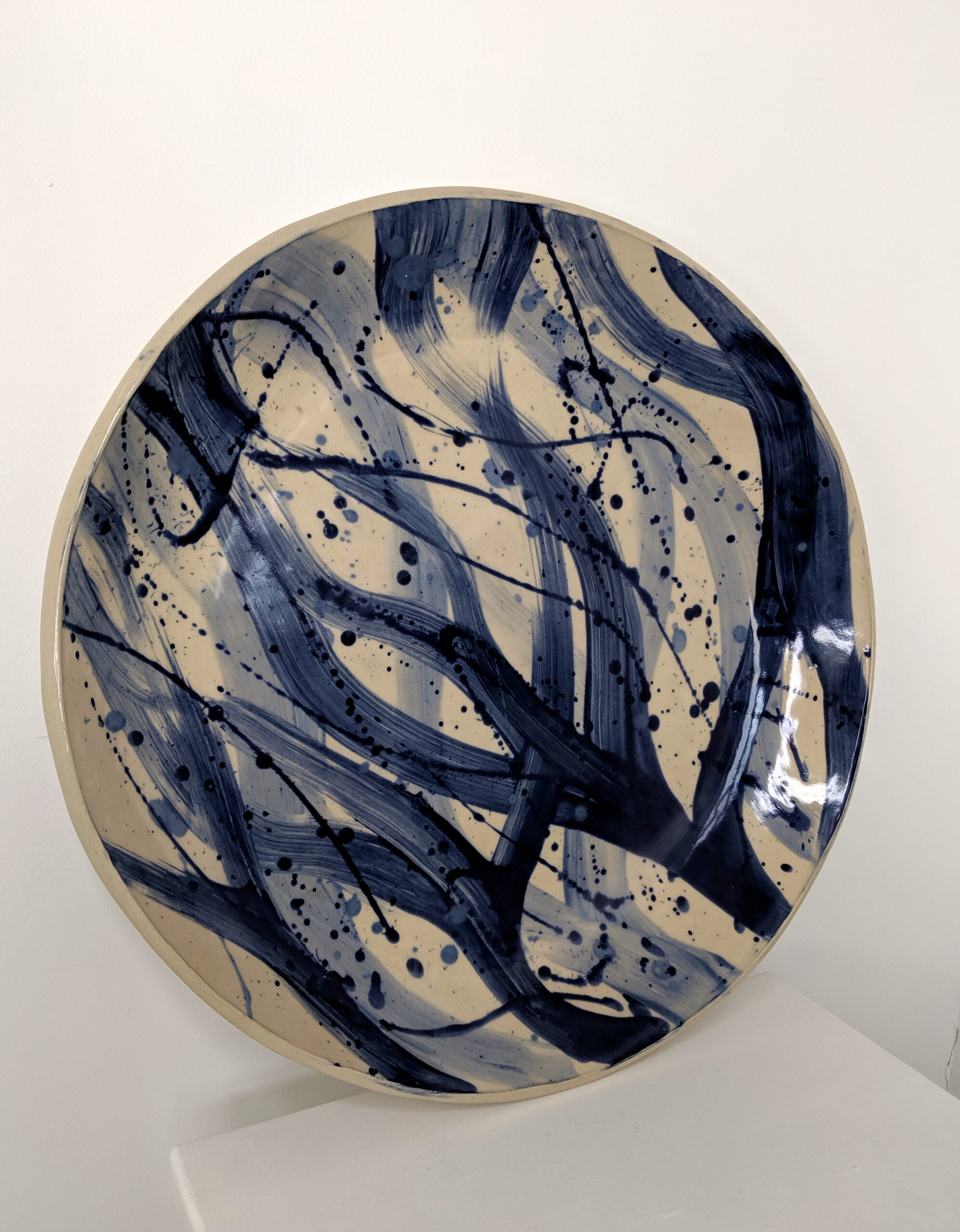 Abstract Stoneware Glazed Bowl | Cook House Gallery - Lake District and
