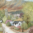 Print of Hope Park in Keswick by Janice McGloine, looking back towards town and the Skiddaw range beyond