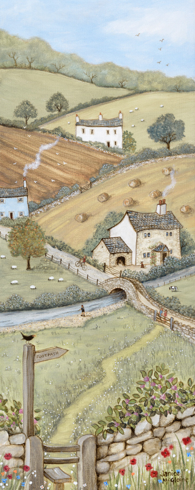 Countryside Footpath art print by Janice McGloine