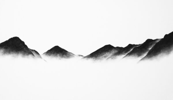 Yewbarrow Great Gable and Scafell from Wastwater art print by Lake District artist Daniel Cooper