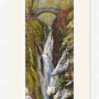 Lake District art framed print Aira Force by local artist Jeff Sudders in a white frame.