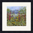 Lake District art framed print by jeff Sudders of wild flowers at Windermere.
