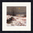 Lake District Art framed print Winter Afternoon Walk by Windermere by Jeff Sudders in a black frame.