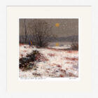 Lake District art framed print Winter Afternoon by Windermere by Jeff Sudders in a white frane.