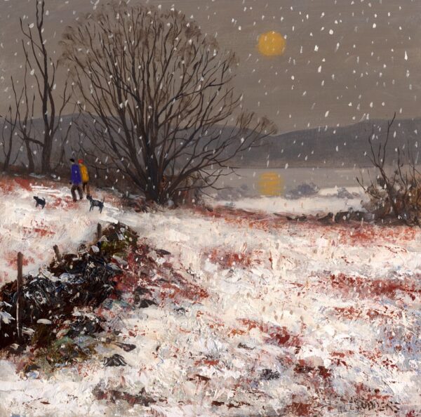 Winter Afternoon Walk by Windermere art print by Lake District artist Jeff Sudders