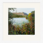 Lake District Art framed print Late Summer at Grasmere by Jeff Sudders in a white frame.