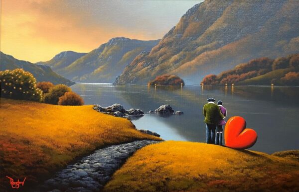 Living our Dream - Lakeland by David Renshaw a new boutique limited edition print in the 'Northern Romance' series featuring Ted and Doris in the Lake District