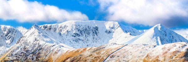 Photograph of Striding Edge and Helvellyn with Swirral Edge and Catstye Cam by Jon Allison