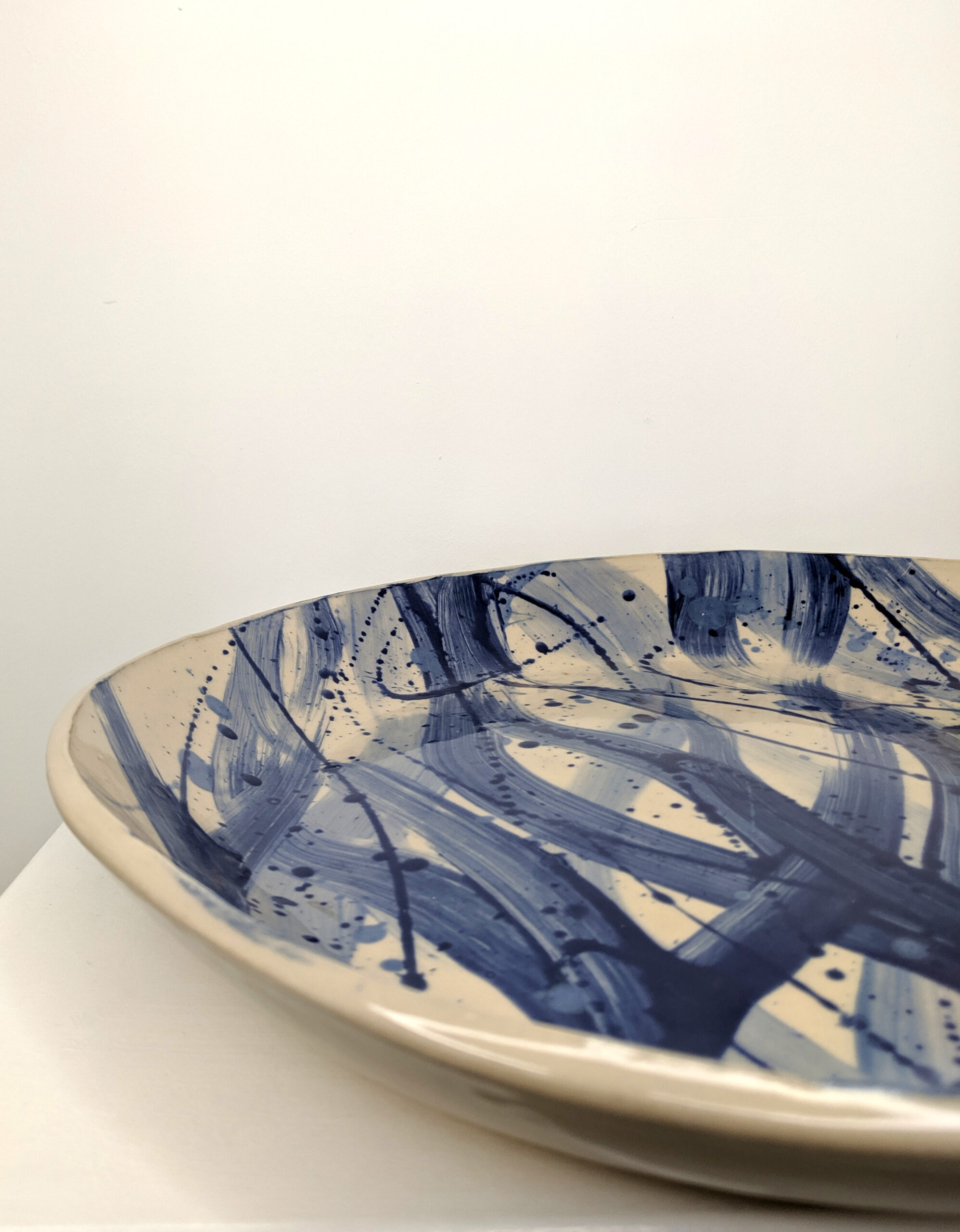 Abstract Stoneware Glazed Bowl by Kit Helmsley
