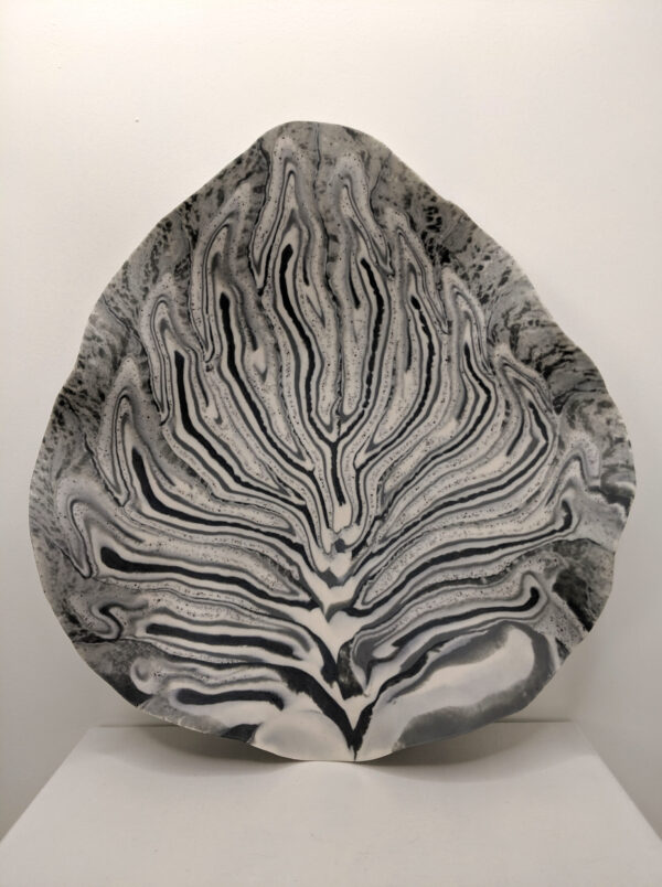 Silver Wave Parian Bowl by Kit Helmsley