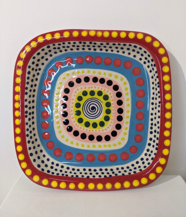 Large Square Plate by Lincoln Kirby Bell