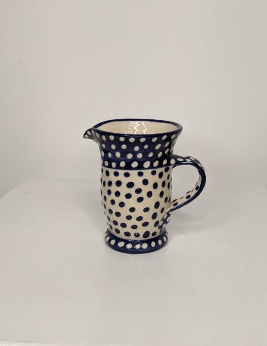Colourful small jug by Ceramicist Lincoln Kirby Bell