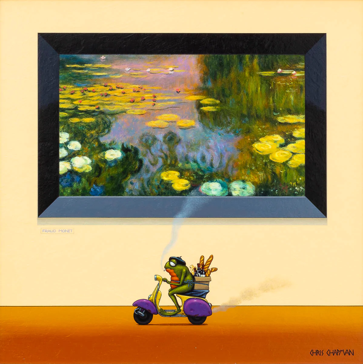 Chris Chapman Monet and Merlot limited edition print