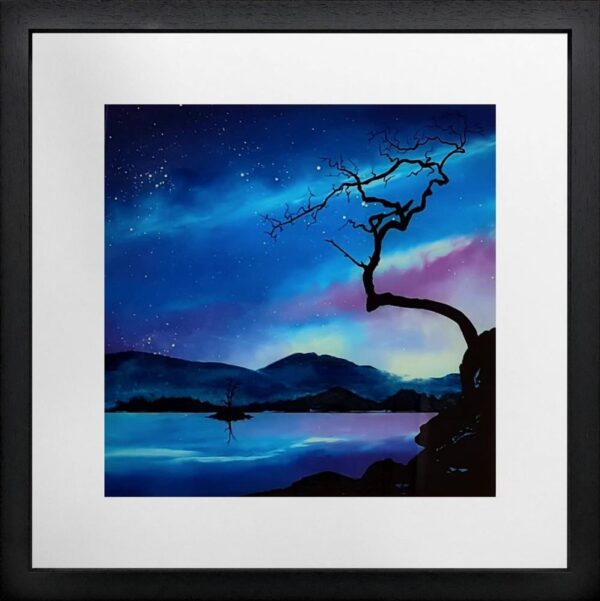 An original oil painting on glass by Artist Richard King.