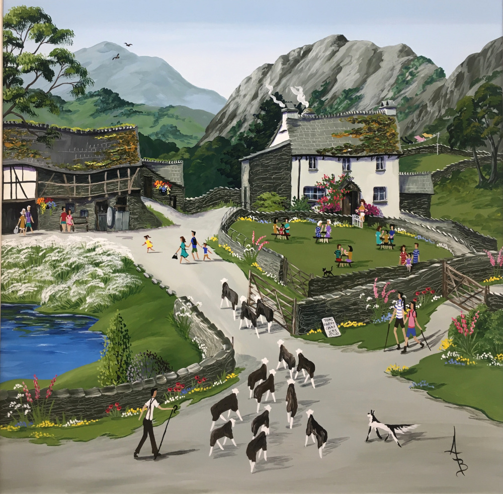 Return of the Natives Yew Tree Farm by Anne Blundell An original oil painting by artist Anne Blundell