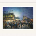 'St.James' Park - Night Match from the Strawberry fine art print of Newcastle by Cumbria artist Graham Twyford