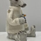 Ceramic polar bear by Gwen Vaughan