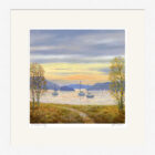 Lake District Art framed print A Windermere Sky by Jeff Sudders in a white frame.