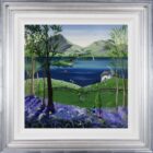 Bluebells and Brimstones original acrylic painting by Anne Blundell inspired by the Lake District