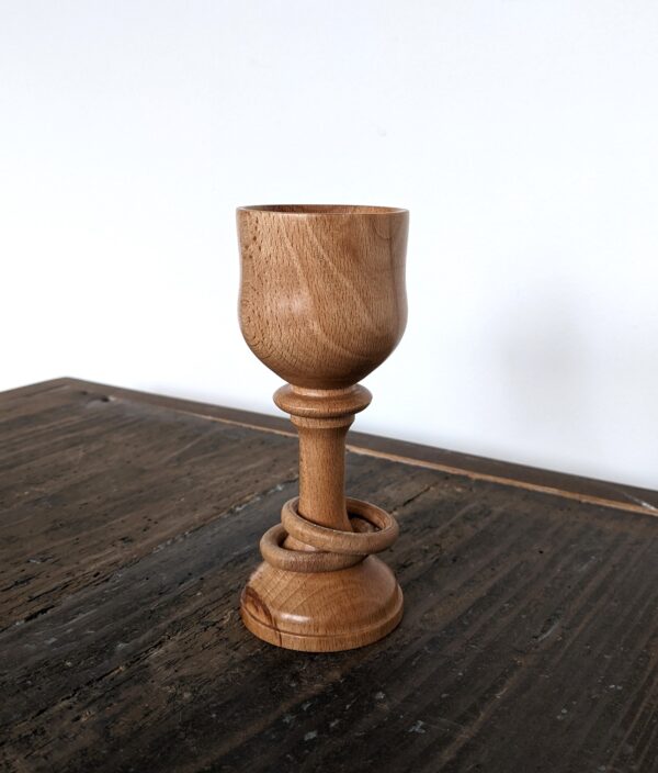 A Goblet made from wood turning handmade in Windermere by local crafter Brian Slater
