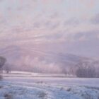 Winter at Rydal a framed print of the Lake District by Robert Ritchie.