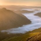 Dawn Breaking Langdale Valley Framed Print by Lake District Photographer Nathan Buckley.