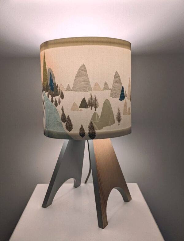 Lamp by Bob and Eunice from Humblewood sustainably sourced wooden lamp made in Cumbria.