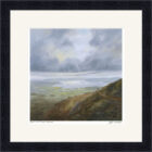 Lake District art framed print Break in the Clouds Windermere by Jeff Sudders in a black frame.