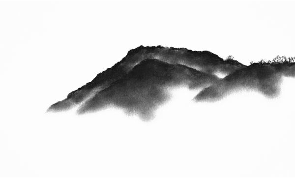 black and white charcoal drawing by daniel cooper lake district art of gummers how viewpoint near windermere