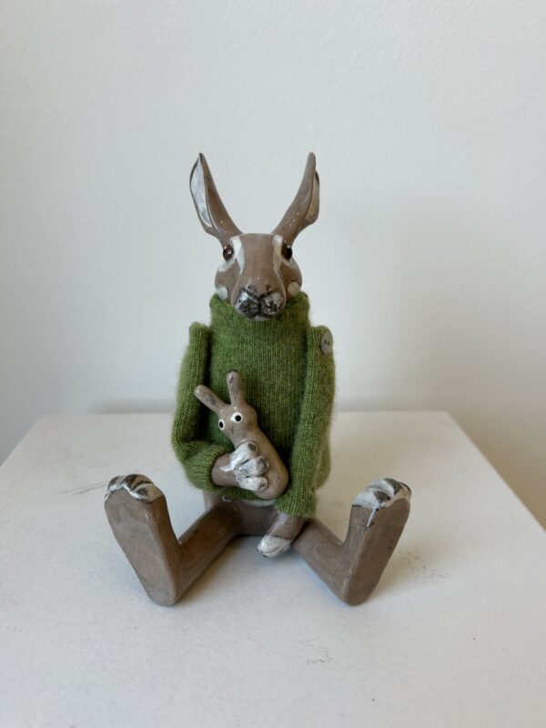 Hare and Leveret Ceramic Creature- SOLD