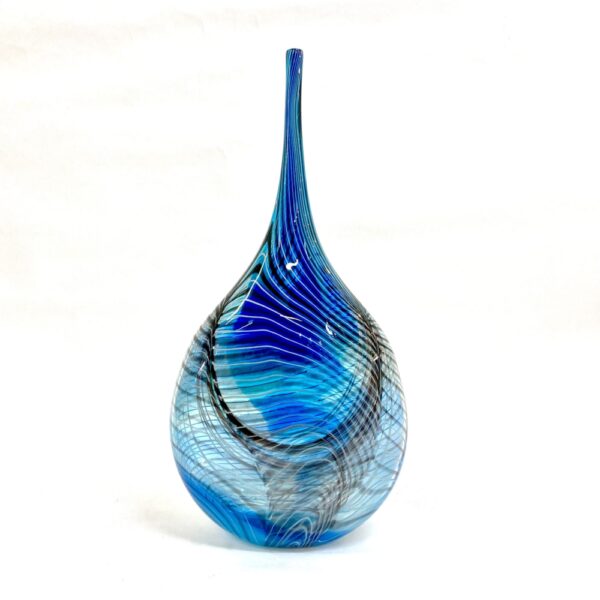 Feather Bottle - Blue - SOLD