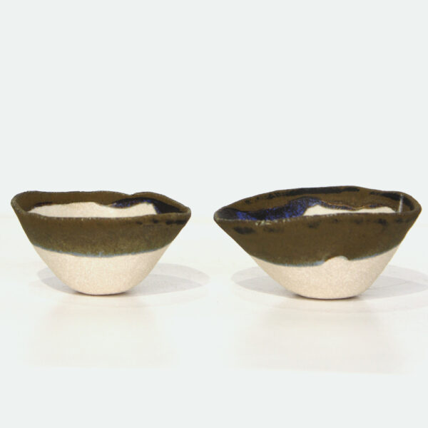 small seashell bowl ceramic handmade craft created by kirsti hannah brown inspired by the outdoors landscapes and big horizons