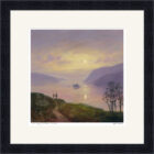 Lake District Art framed print The Happy Wanderers Ullswater by Jeff Sudders in a black frame