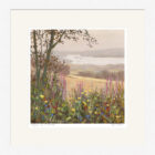 Lake District Art framed print Hedgerow by Windermere by Jeff Sudders in a white frame.