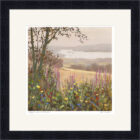 Lake District Art framed print Hedgerow by Windermere by Jeff Sudders in a black frame.