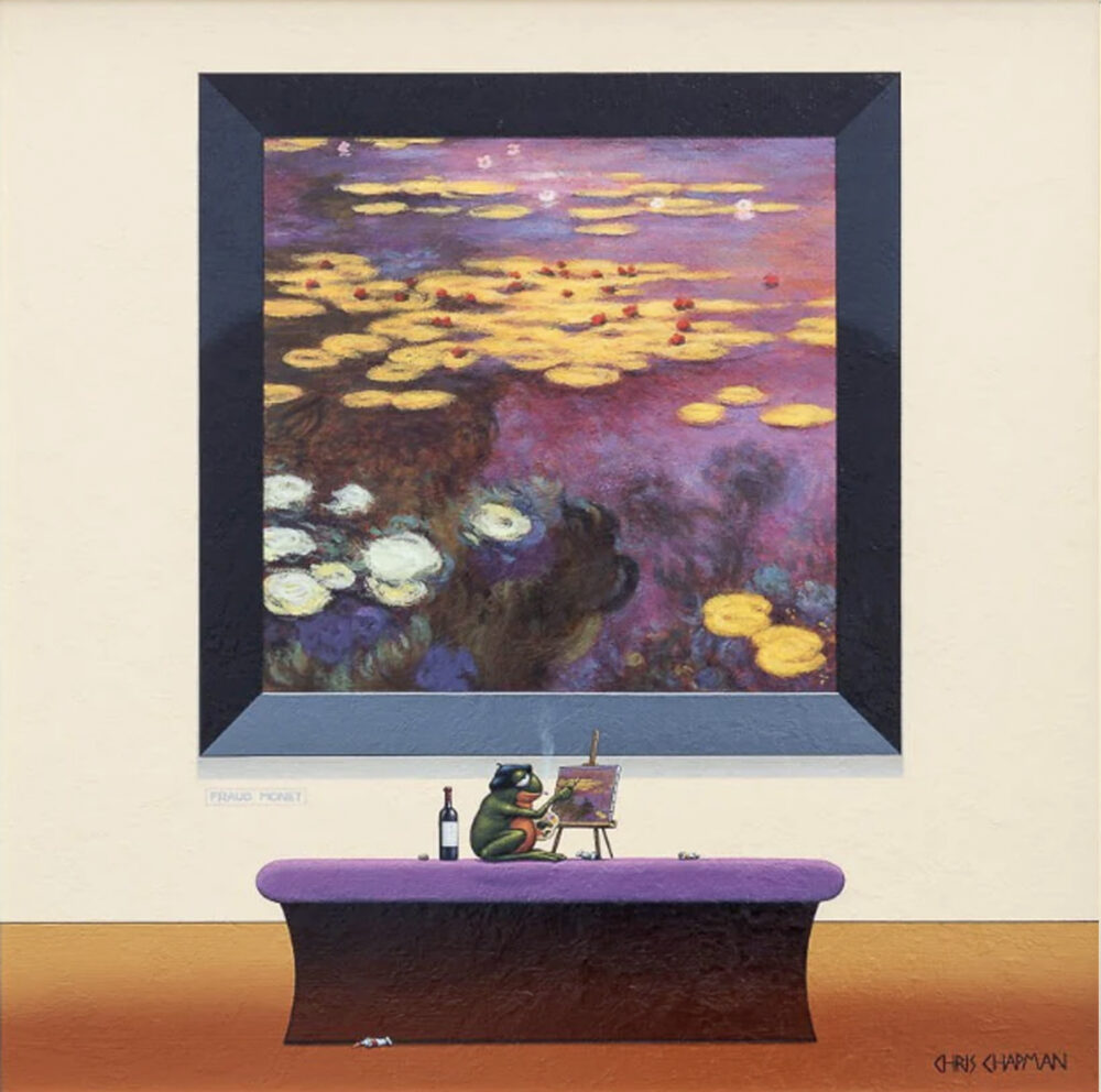 Bottle Inspiration limited edition print by Chris Chapman Bottle inspiration is a limited edition print by Chris Chapman in the style of Claude Monet