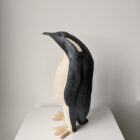 Handmade in Britain clay penguins from crafter Louise O'Connor.